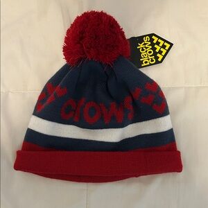 Black Crows Red and Blue Beanie
